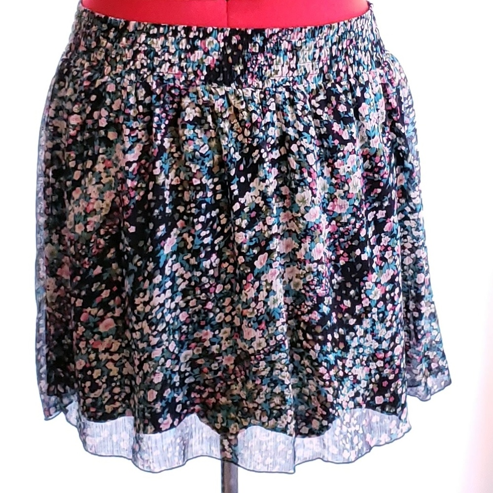 Target Xhilaration Floral Print Mini Skirt - XL